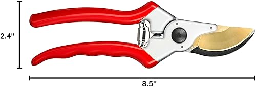 Vista 10 de Haus & Garten, tijeras de podar, podador de mano con derivación de titanio, herramienta para jardín y recortes, para uso profesional y doméstico