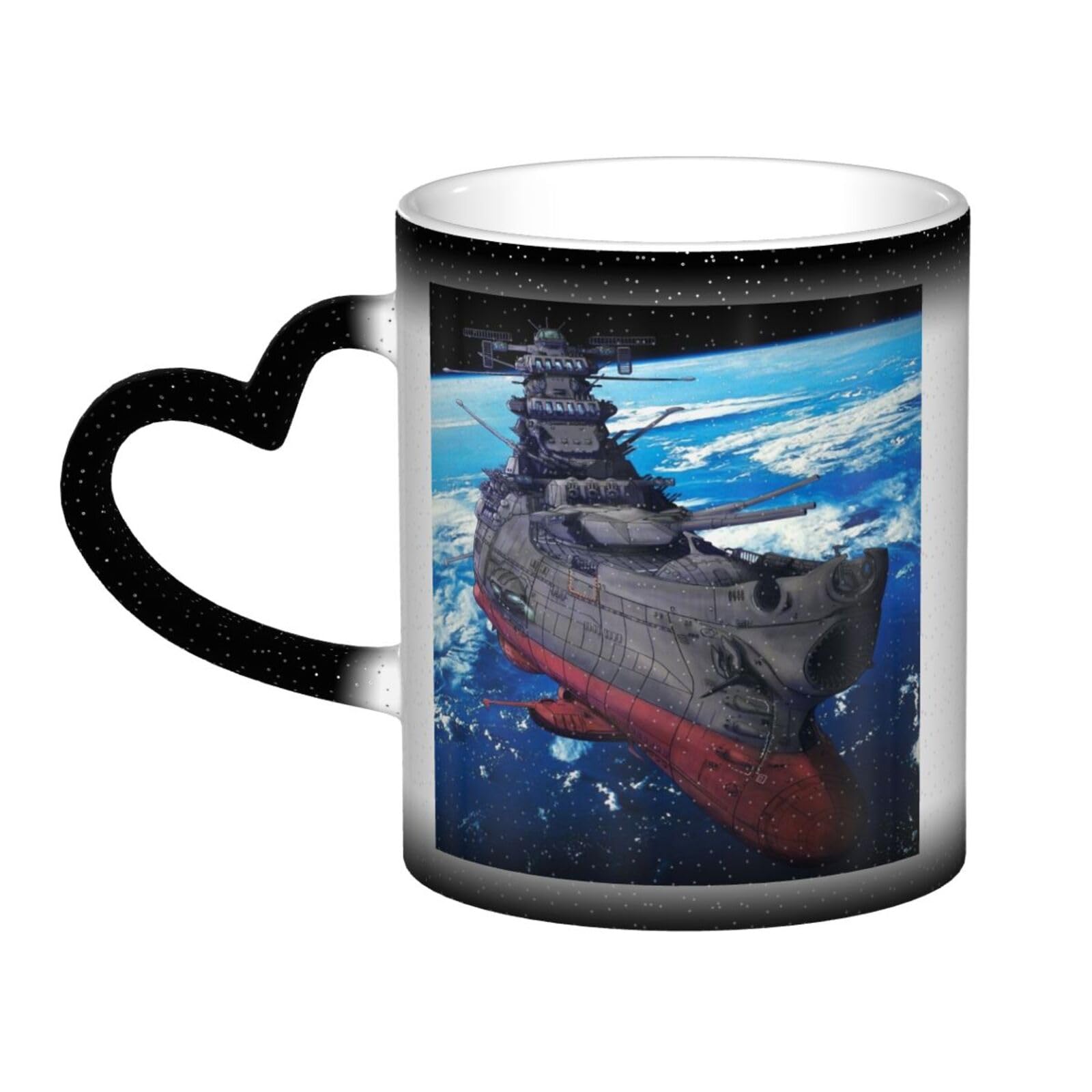 Amazon.co.jp: 宇宙戦艦ヤマト マグカップ 変色カップ大容量 柄付き 耐