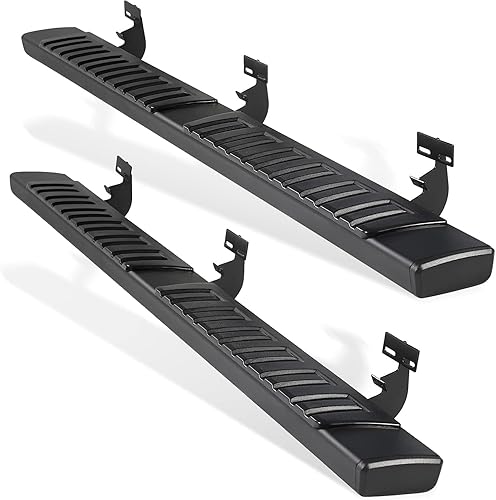 PZ Estribos de 6 pulgadas para Dodge Ram 1500 QuadExtended Cab 2019-2025, nuevo estilo de carrocería de acero inoxidable cromado, rieles laterales