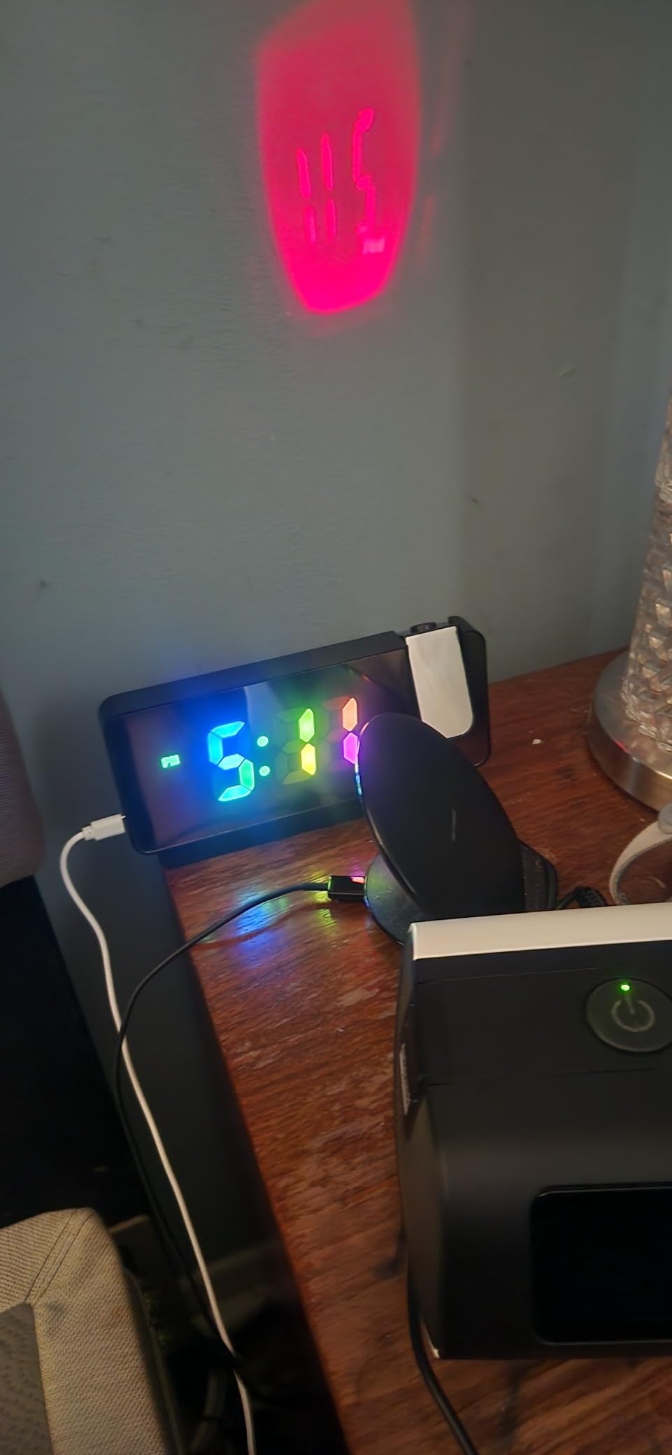 $3/mo - Finance Projection Alarm Clock Digital Wall Clock, Digital ...