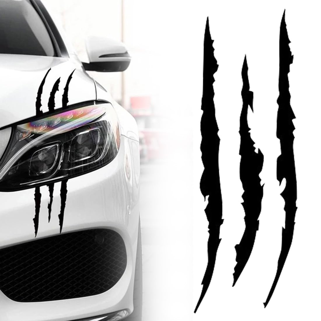 Bonfinity 2 Adesivi Auto A Forma Di Graffi Tuning Sport | Stickers Adesivi Moto Macchina Esterni - Foto 3