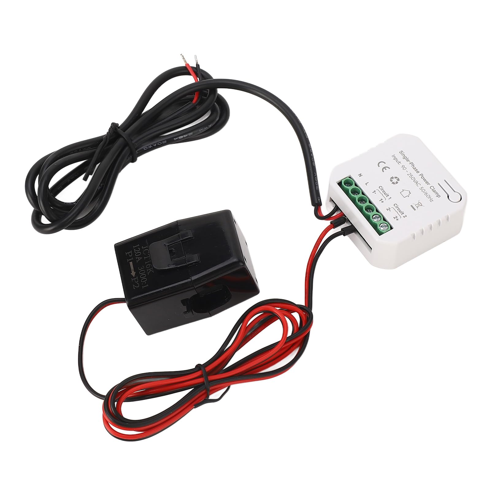 Smart WiFi Energy Monitor Tester miernika energii elektrycznej z prądem 120A Transformator prądowy Śledzenie zużycia energii w czasie rzeczywistym dla domowego Układu Słonecznego