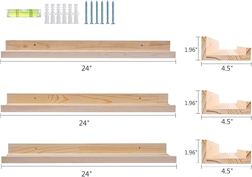 Miniatura 2 de Azsky - Estantería flotante para pared, estante de pared, estante para galería, guardería, estantería de 12 pulgadas, juego de 1