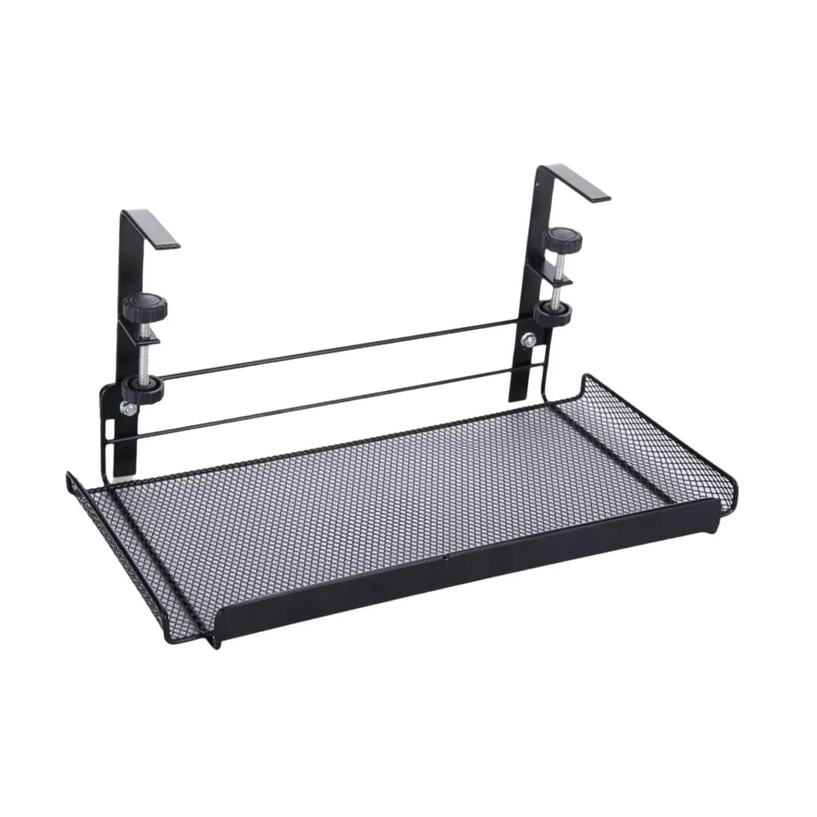 Vassoio for la gestione dei cavi sotto scrivania in metallo | Gestione dei cavi sotto la scrivania in metallo nero 36,5 x 20 x 17,5 cm: nessun organizer for fili da trapano
