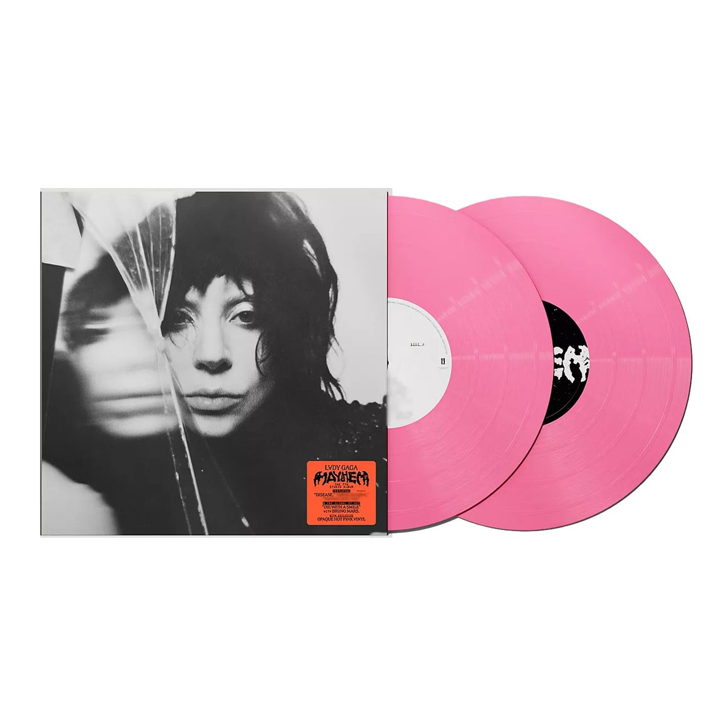 Mayhem Limited Edition 2LP Vinyl Record, Opaque Hot Pink Color