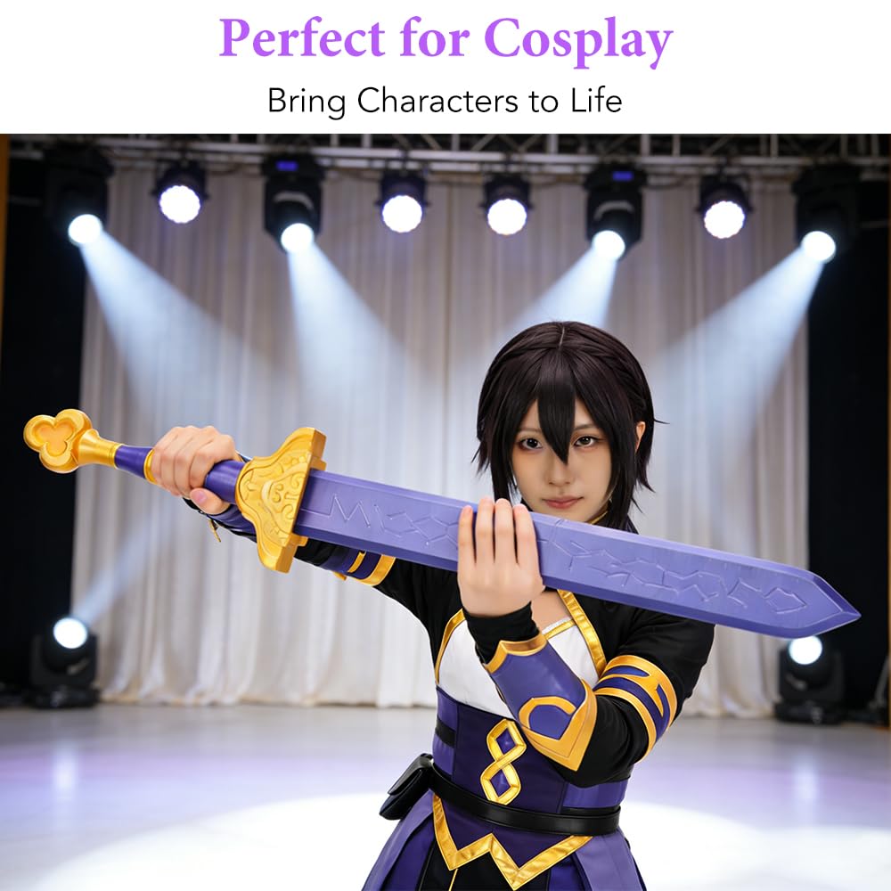 Garsent Espada Púrpura Cosplay Traje Prop Anime Halloween Coleccionable Accesorio Fantasía