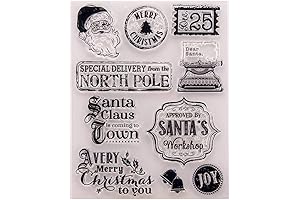 Merry Christmas Clear Stamps for Cards Making