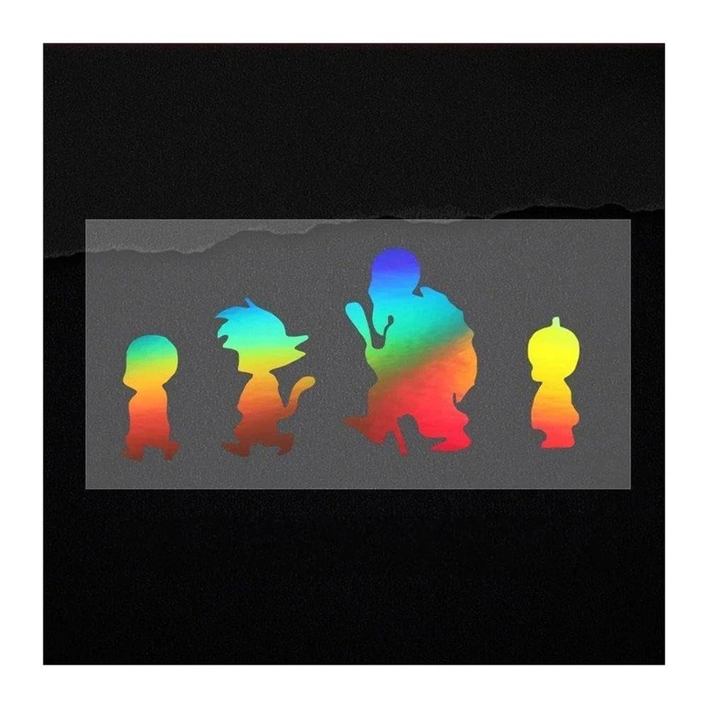Car Sticker Son Goku Master Roshi Decoration for Windshield Trunk Bumper(Laser)