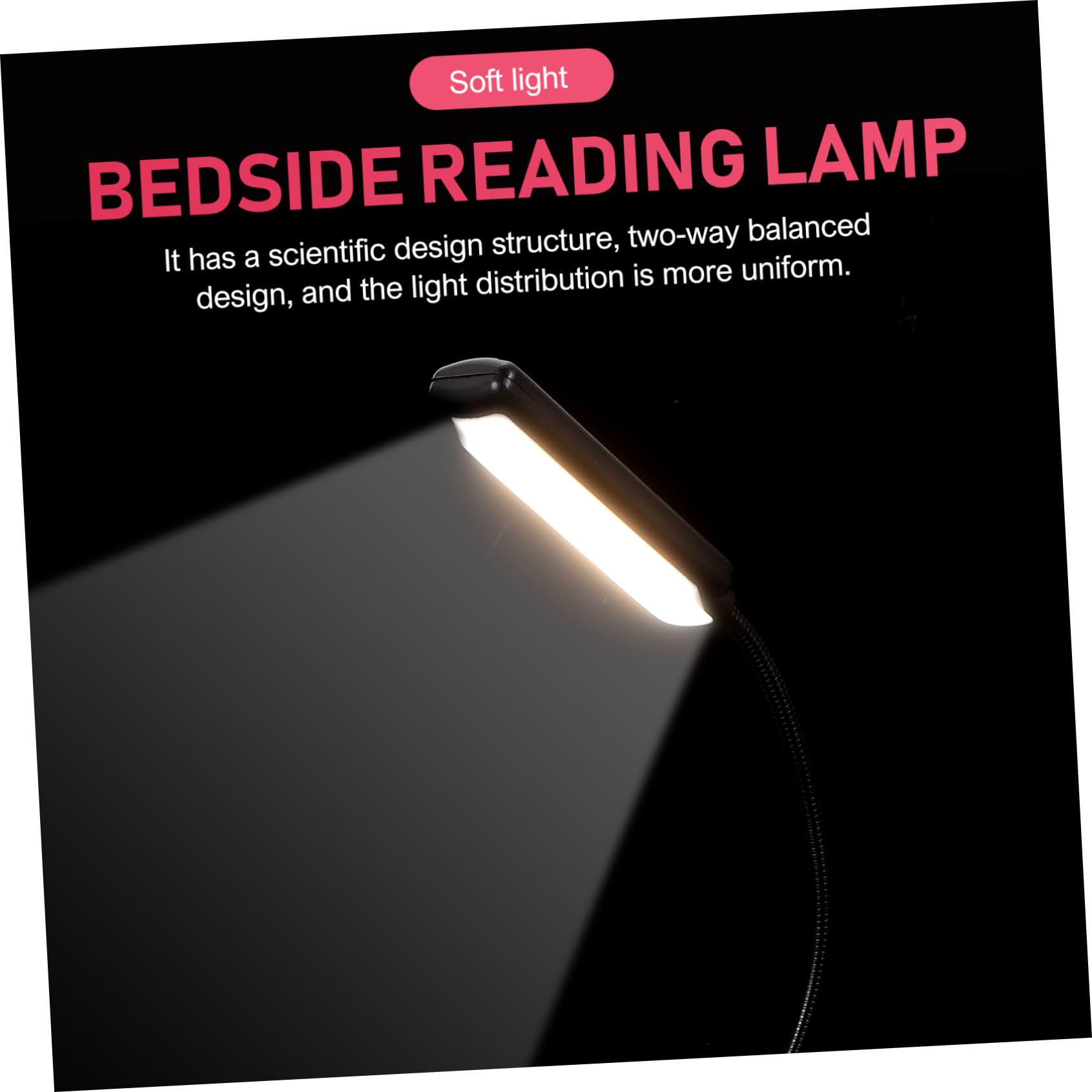 OUNONA Lampe de Lecture LED Noire à Pince pour Partition Musicale, Design Stable et Équilibré, Lot de 2, pour Piano et Chevet