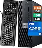 【PC de bureau puissant, multitâche fluide】 Doté d'un processeur Intel Core i7-8700, de 16 Go de RAM et d'un SSD de 512 Go, ce PC de bureau Dell Optiplex 7060 SFF reconditionné offre un démarrage rapide, un fonctionnement stable et une grande efficacité multitâche. Il est idéal pour le télétravail, les tâches professionnelles, l'apprentissage, les réunions en ligne, le traitement de données et l'informatique quotidienne. Windows 11 Professionnel est préinstallé, garantissant une expérience utilisateur sécurisée, stable, professionnelle et performante.