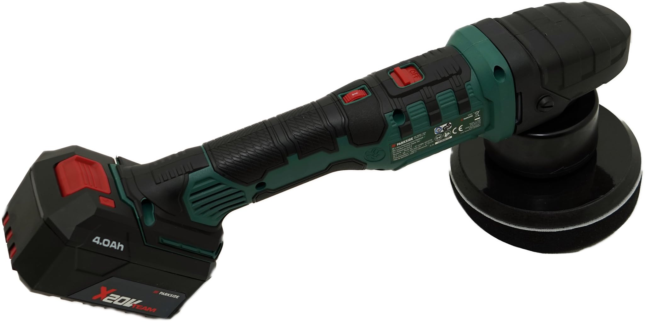 PSIDE Parkside® 20V máquina pulidora con batería, pulidor PPMA 20-Li C3, sin batería ni cargador, Ø 150mm
