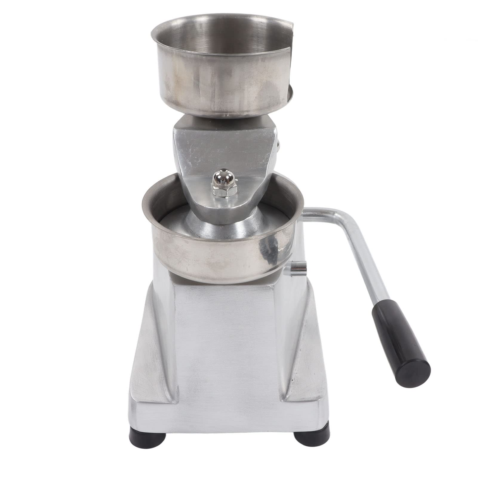 Macchina Manuale per Hamburger Patty Pressa per Hamburger in Alluminio e Acciaio Inossidabile 23,5 X 17 X 27 Cm con Funzionamento a Leva e 500 Carte Oleate per Barbecue Domestica (Diametro