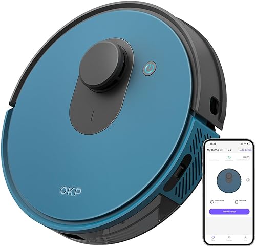 OKP Robot aspirador autovaciante  Robot aspirador con mapeo inteligente, se vacía hasta 60 días, compatible con Alexa, ideal para pelo de mascotas,