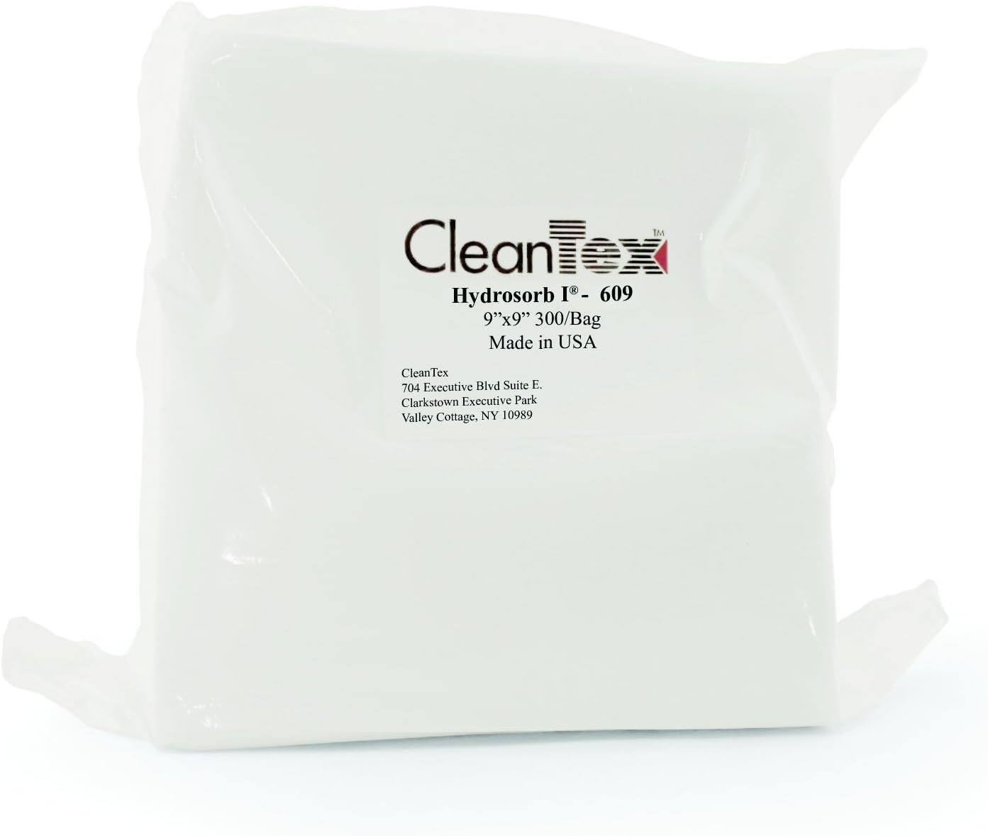 HydroSorb I Wipes, 9 x 9 Inches, Bag of 300 Wipes (CT609)