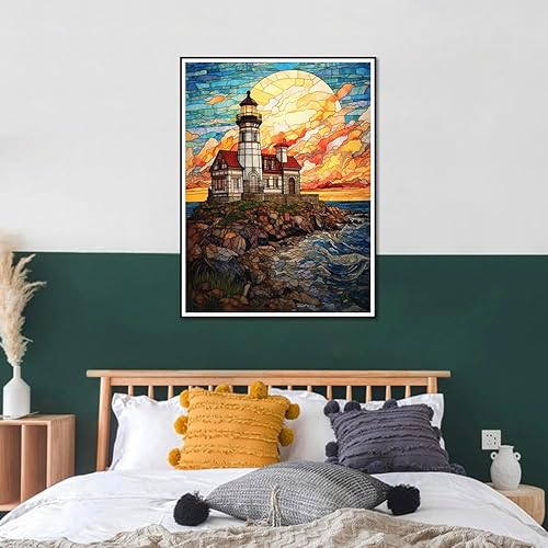 Miniatura 8 de WSLWXSHM Kits de pintura de diamantes para adultos, kits de arte de diamantes redondos de taladro completo, pintura 5D con diamantes, manualidades