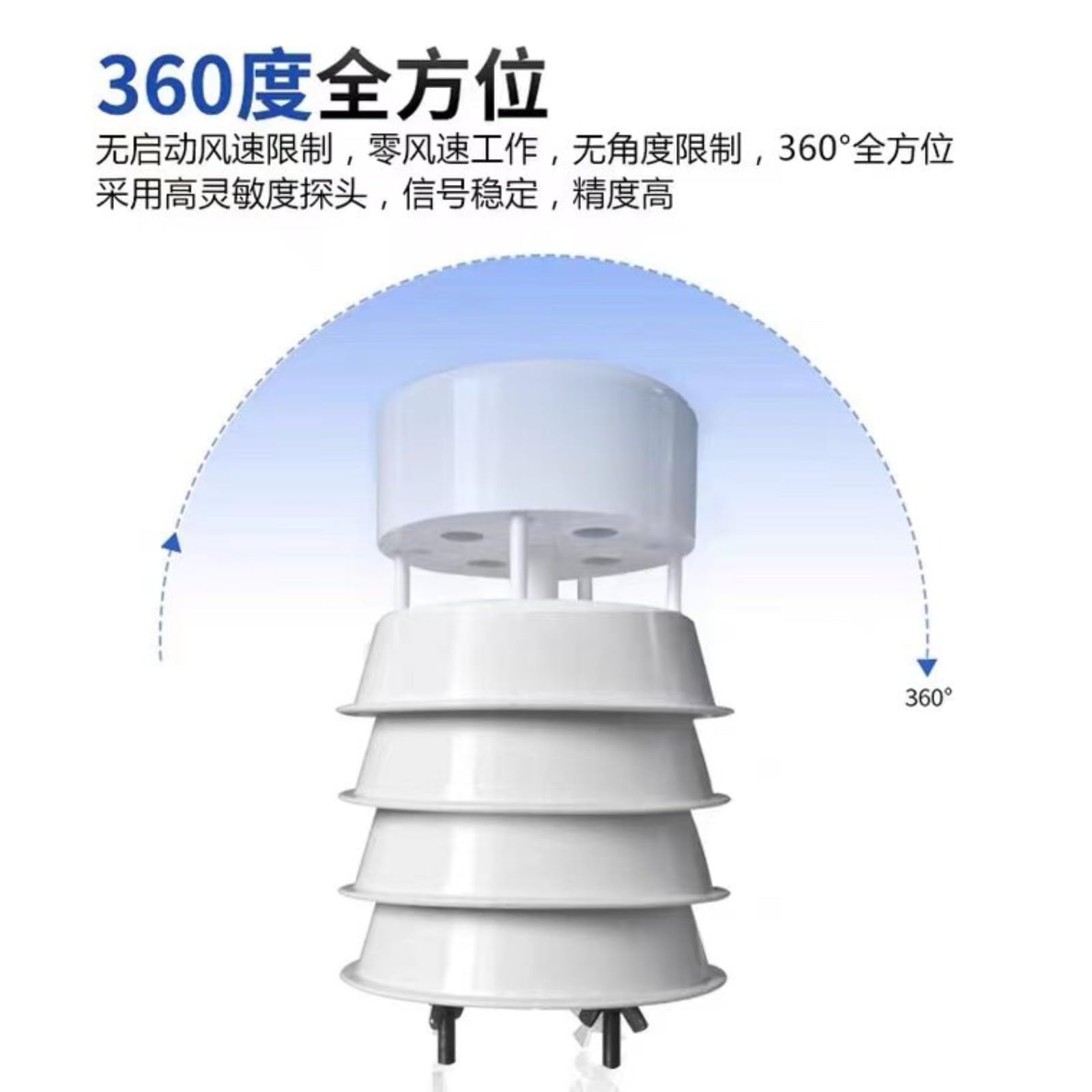 Sensore di velocità del, allarme meteorologico a tre tazze(Wind sensor-0-5v)