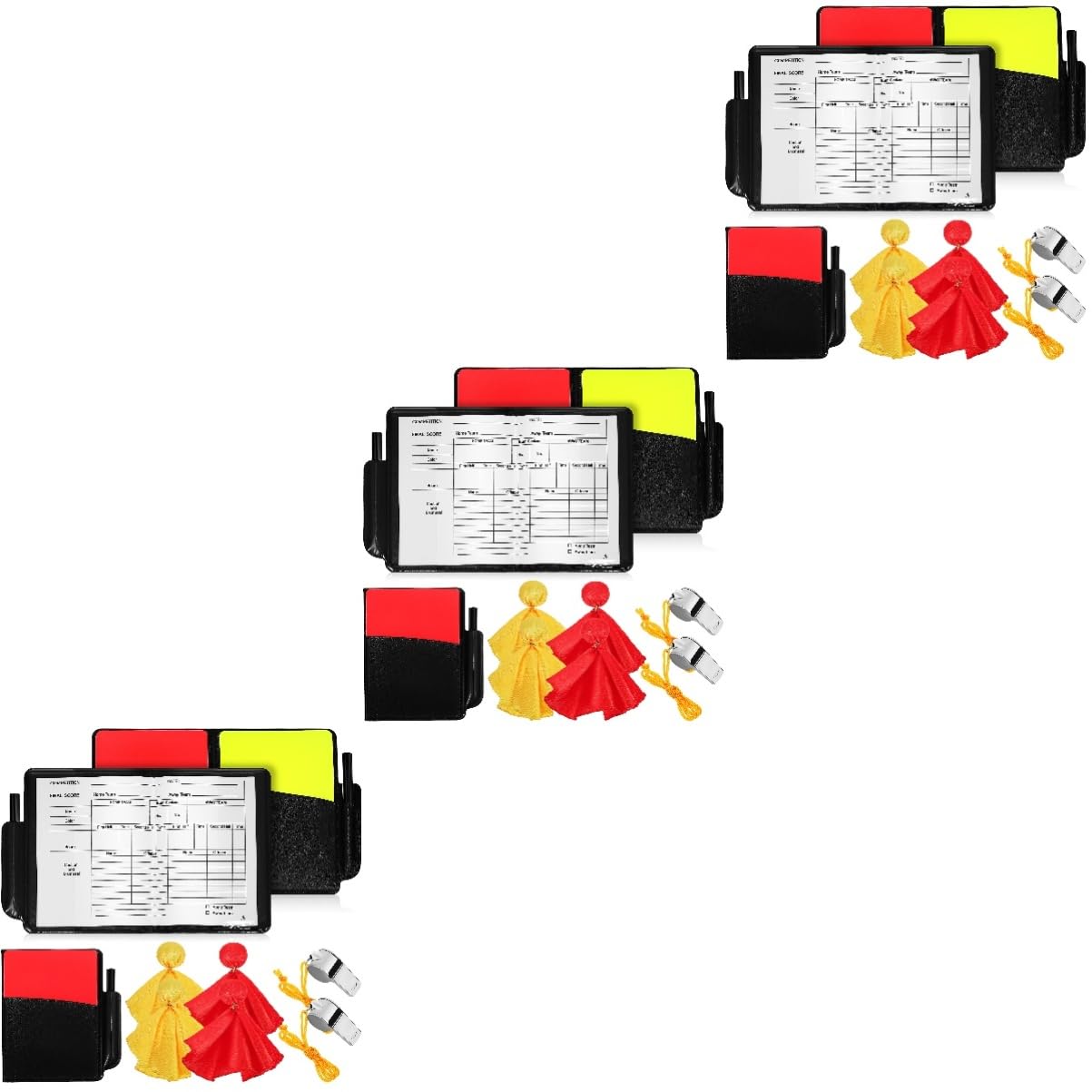 Toyvian 3 Juegos Tarjetas De Juez Deportivo Funcionarios Bandera De Árbitro Banderas De Arbitro De Futbol Equipo Banderas Rojas Fútbol Pena Banderas Amarillo Rojo De Polivinilo