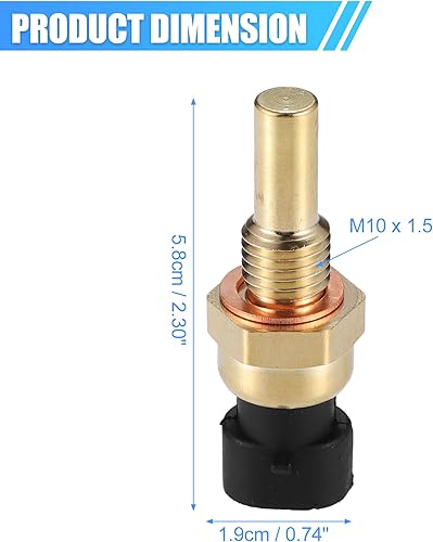 Miniatura 4 de uxcell Sensor de temperatura del refrigerante del motor No.19236568 para Cadillac Escalade 2002-2020 Sensor de temperatura del agua