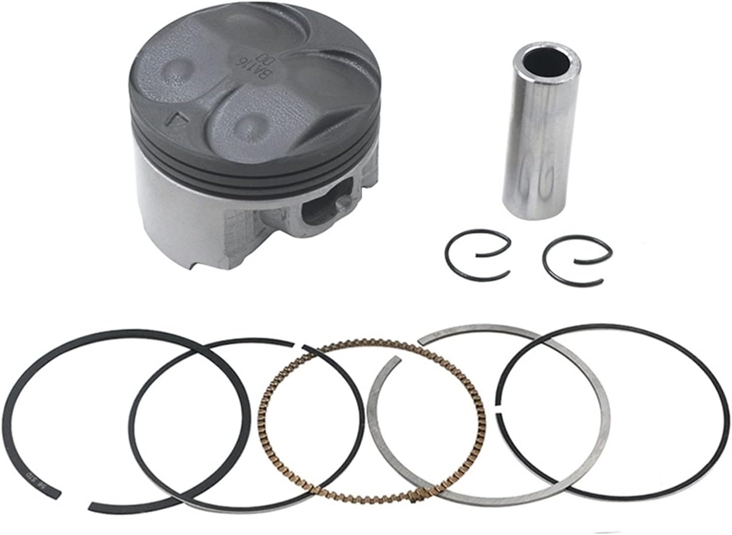 1/4 Sets Motorcycle Engine Parts Piston Rings Kit Bore STD Size 56mm ~ 57mm Compatible With YAMAHA FZR400RR SP 3TJ FZ400 4YR 3TJ-11631-00-00(1Set 56.25mm)
