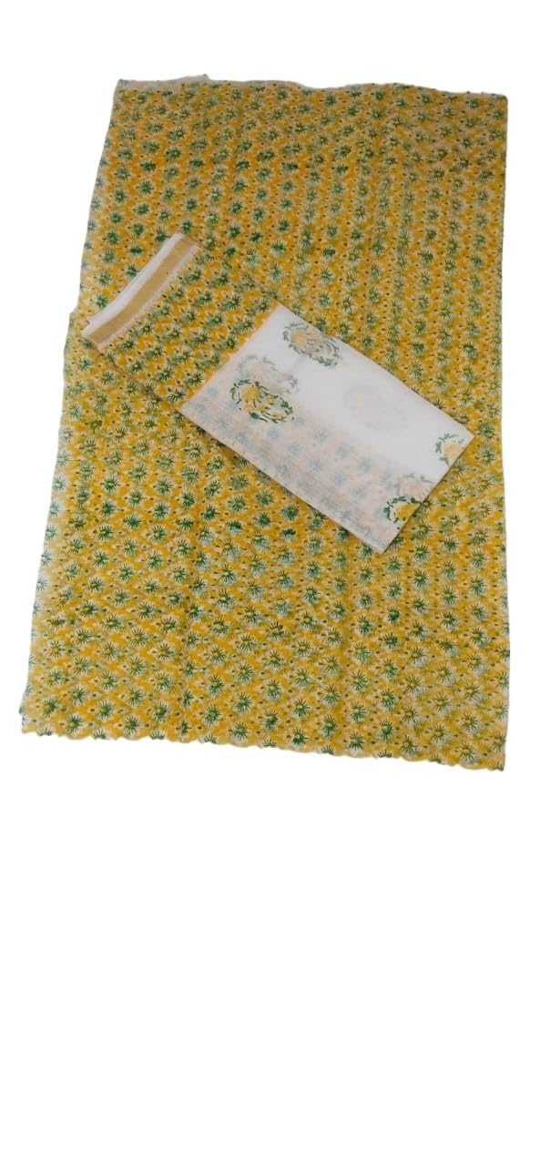 Kota Doria Womens Block Print Suit With Dupatta - Elegant Ethnic Ensemble For Timeless Style-image-23