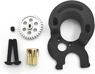 MORLORDY RC Brushless Conversion Kit Motor Mount with Pinion Spur for 1/24 RC Crawler Car Axial SCX24 Upgrades Parts
