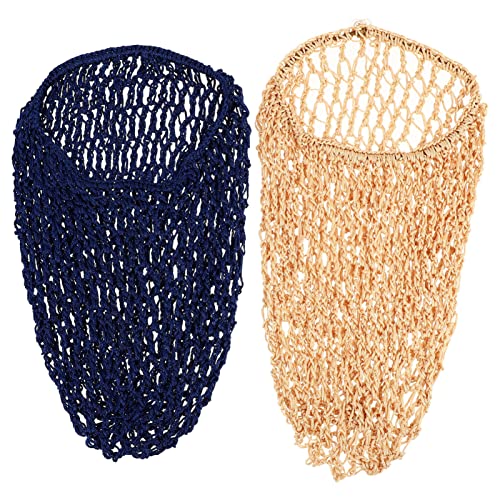 CALLARON 2 Piezas protector de cabello gorro de dormir neto redecilla visera alfiler trampero gorro de satén para dormir gorro de raso sombrero largo para dormir accesorios para el cabello