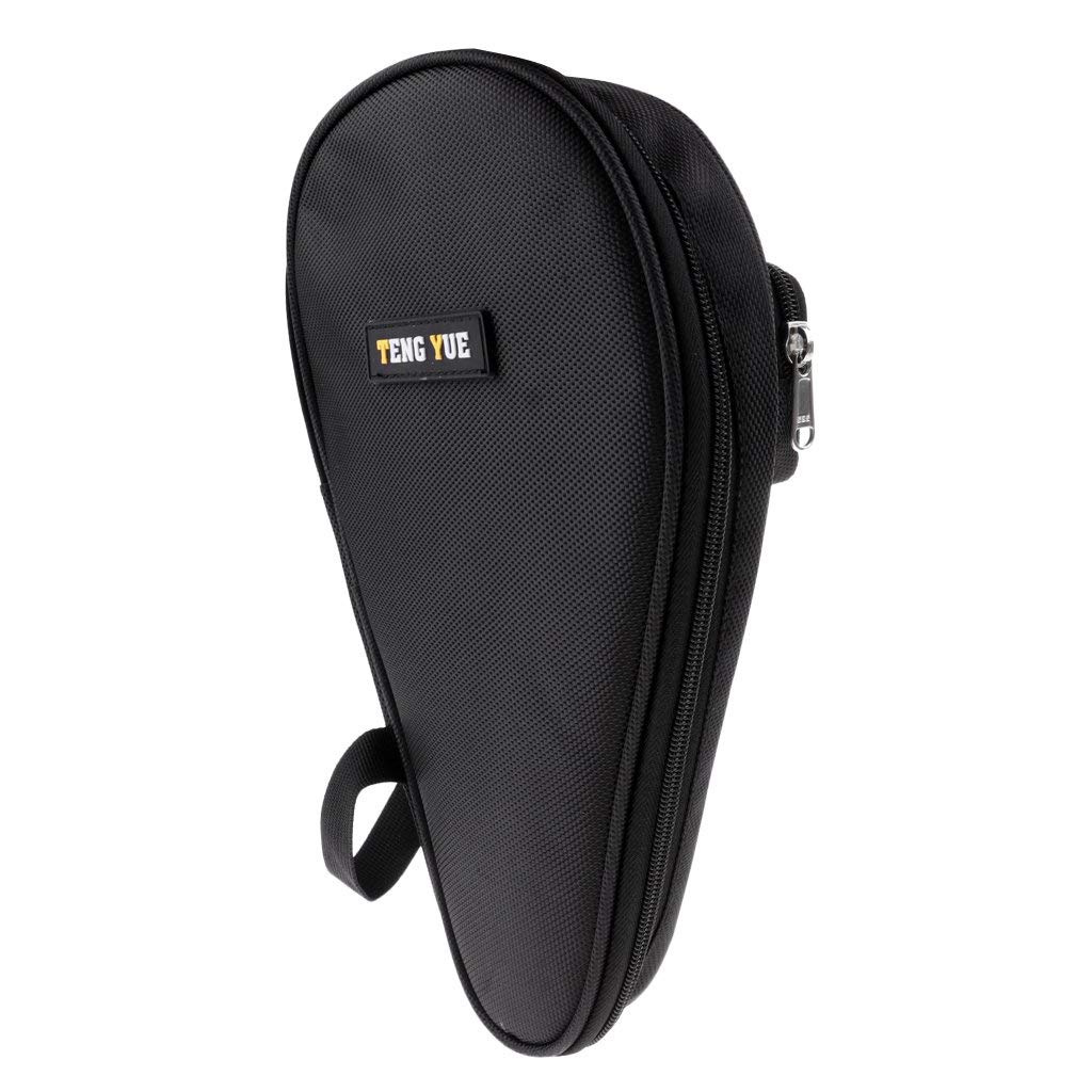 Table Tennis Racket Case - Ping Pong Bat Carry Bag Cover Hold 2 Paddles with Carry Case Carry 3 Table Tennis Balls For Indoor Outdoor Sports