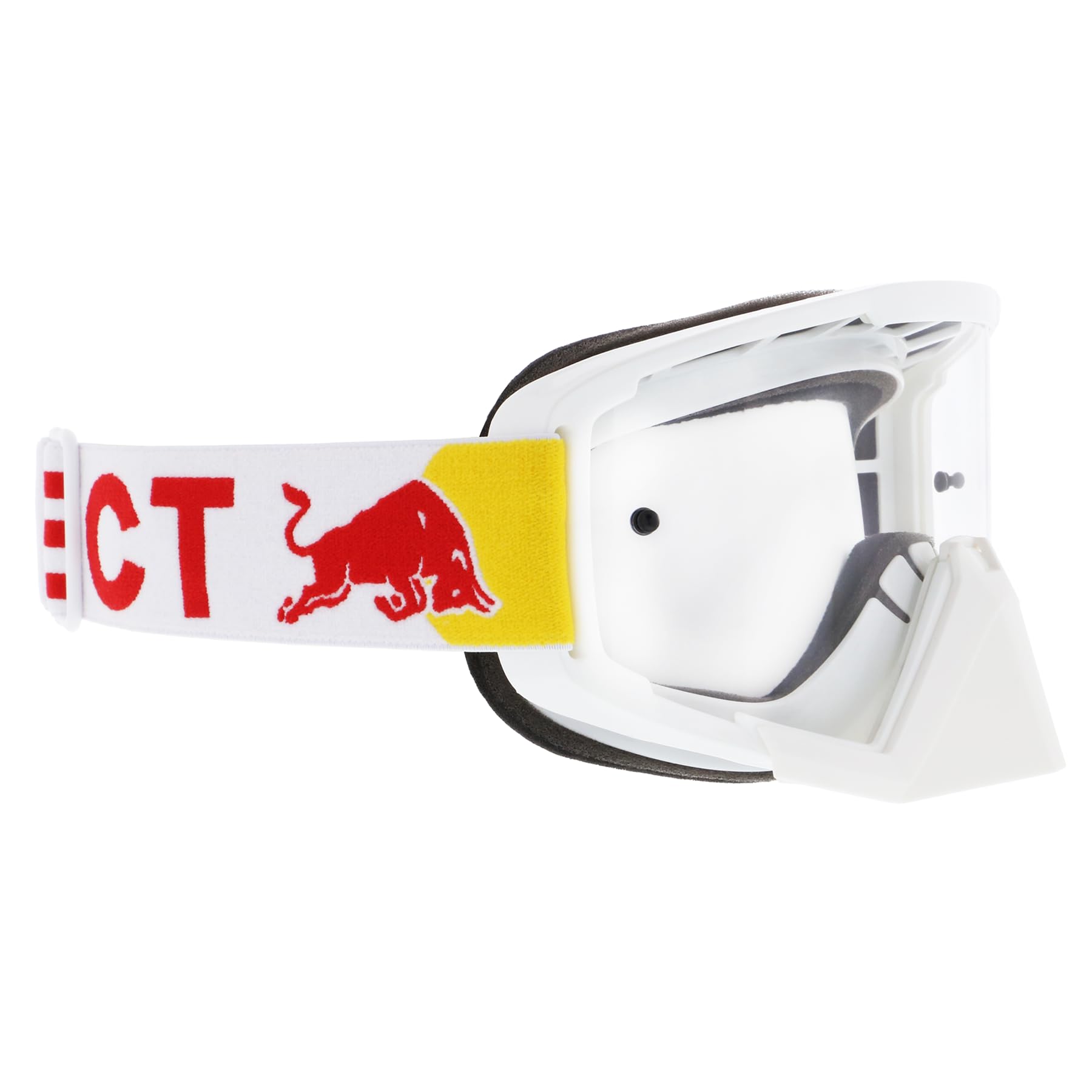 Red Bull SPECT Eyewear Whip 013 Motocross Brille (White,One Size)