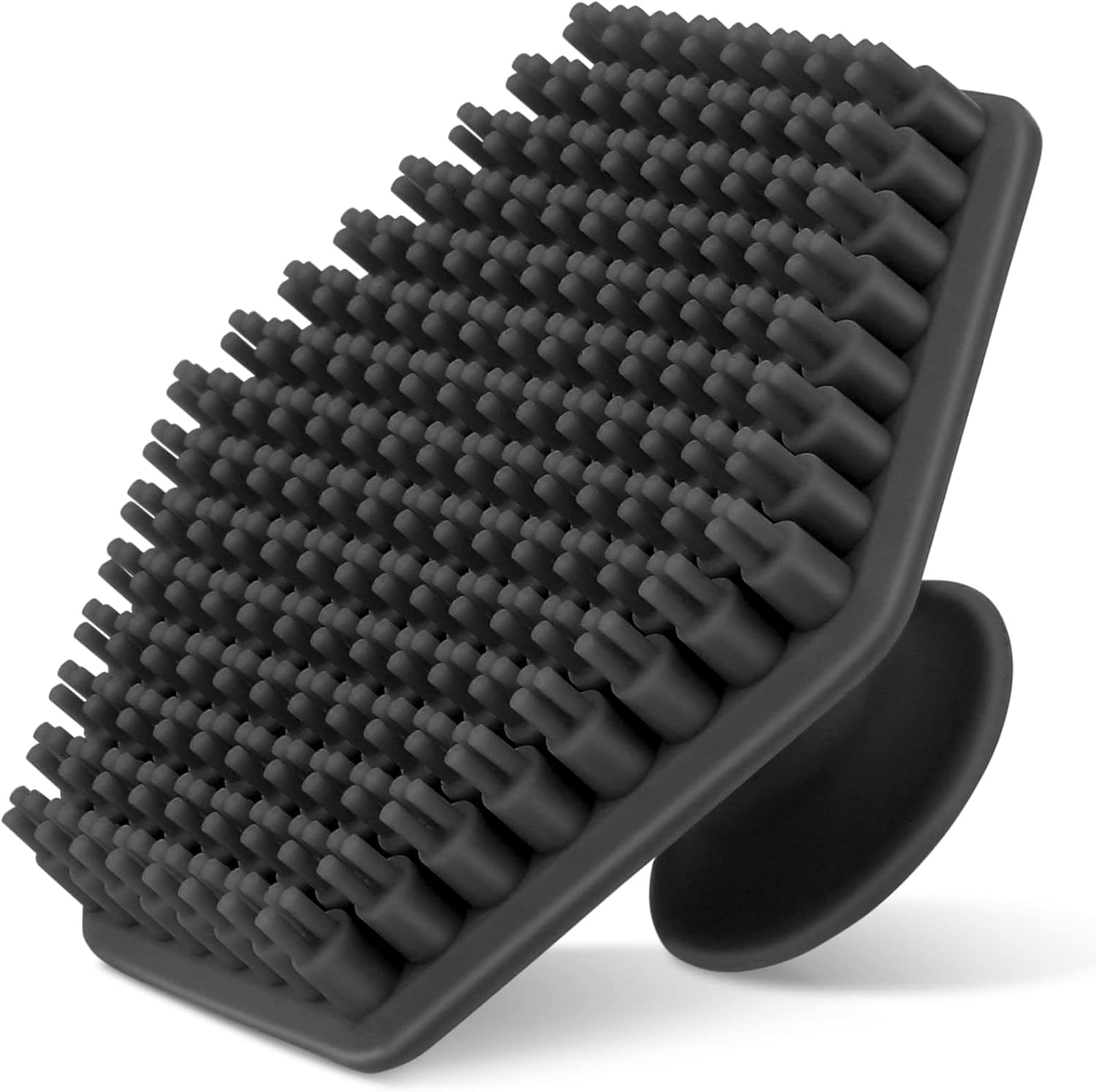Sibba 1 PC siliconen lichaamsborstel Face Scrubber handmatige gezichtsreiniging poriën wasborstel zachte borstel borstel massage apparaat mannen vrouwen huidverzorging bad douche make-up set (zwart)