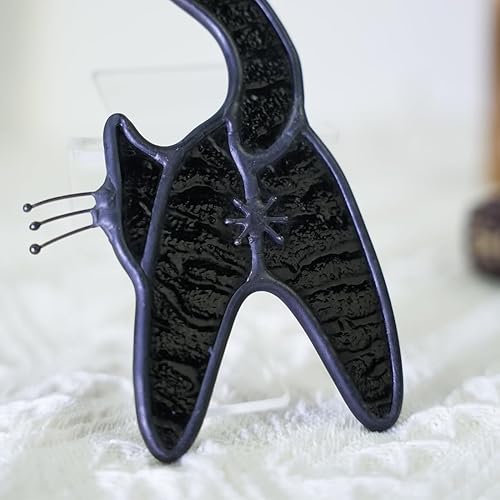 Miniatura 4 de Atrapasoles de cristal blanco para ventana, bonita decoración de gato, regalos para amantes de los gatos, atrapasoles de gato para ventana, regalos