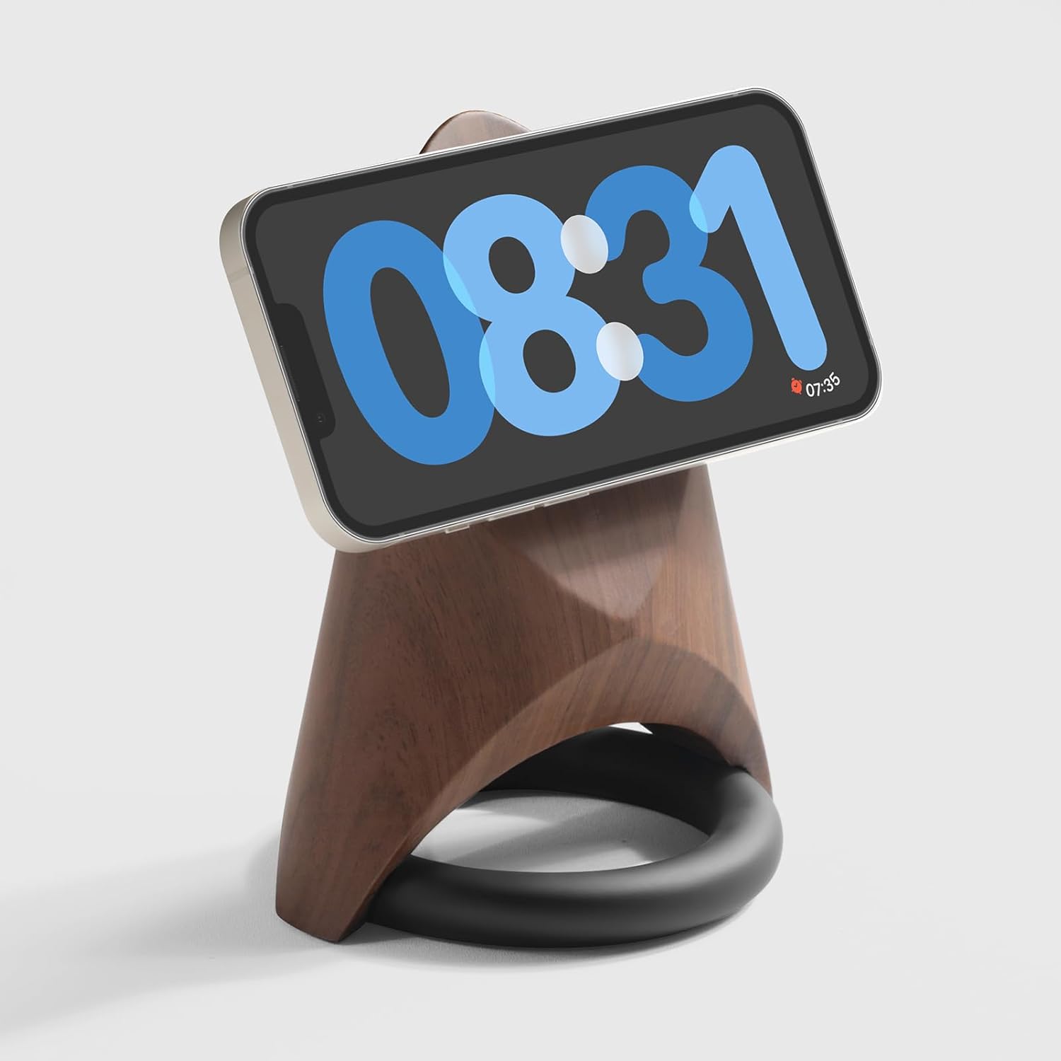 Magnetic Wireless Charging Station for iPhone 12,13,14,15,Vertical & Landscape Stand, with Storage Tray, Personalized Engraved Gift