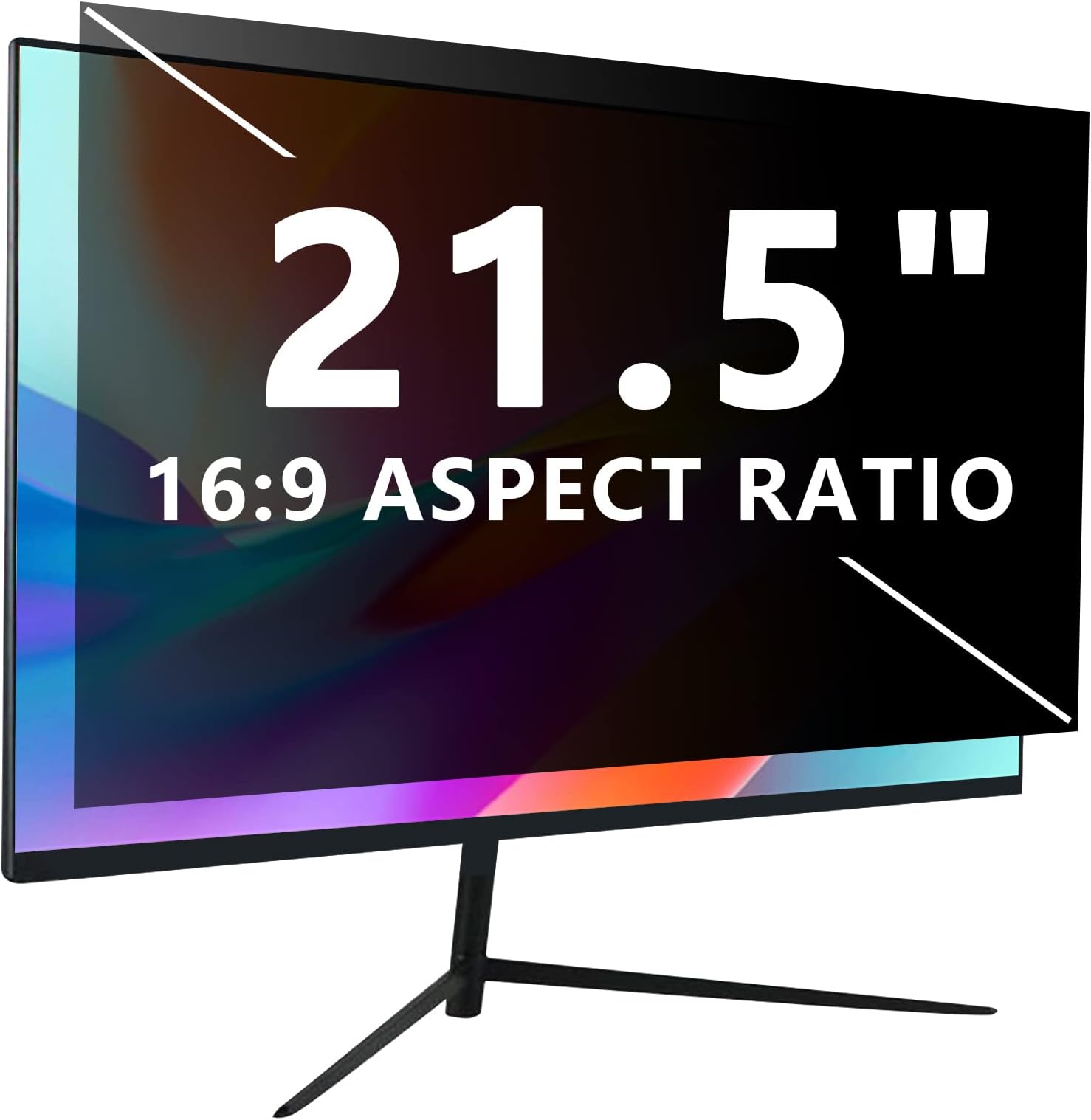 Computer privacy screen 21.5 inch, Removable 16:9 Aspect Ratio Widescreen Laptop Monitor,Eye Protection Anti Glare Blue Light Slide Mount Tabs Cover Screen Protector for privacy screen filter 21.5 in