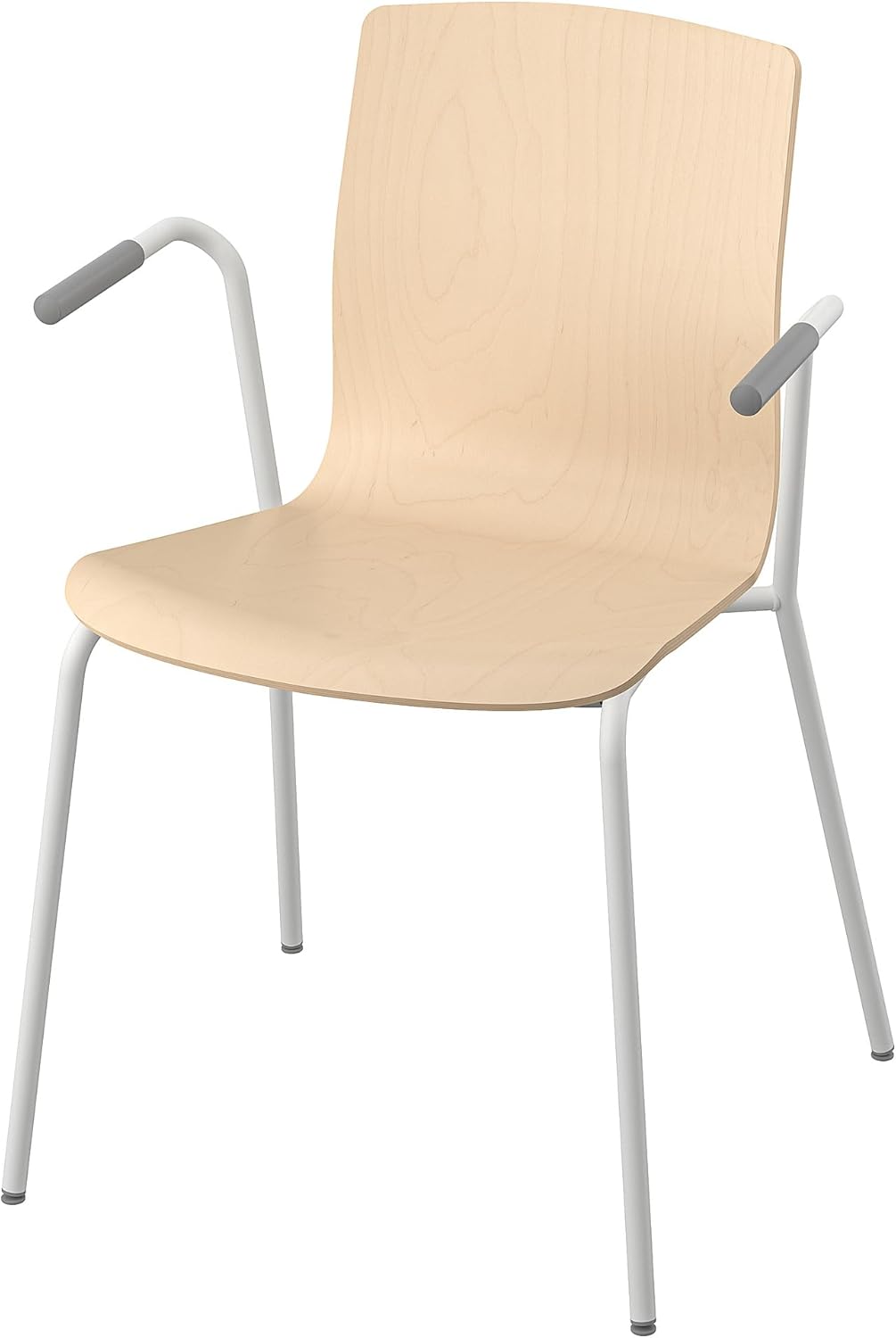LÄKTARE underframe for chair with armrests, white