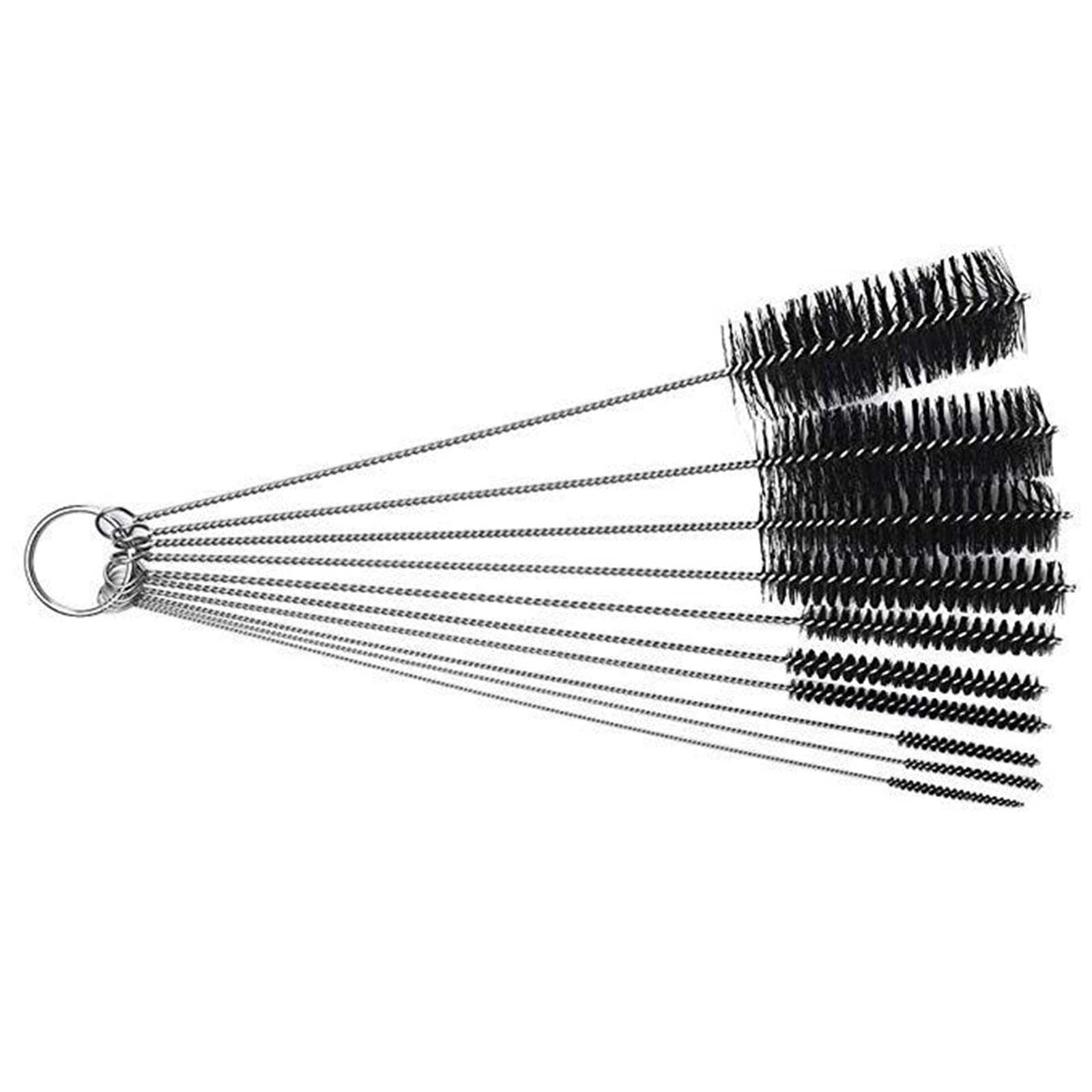 Tube, Crevices, Dead Corners Cleaning Brush Set, Nylon Cleaning Brush, 10 Size
