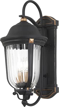 Minka Lavery Peale Street 28" H Sand Coal and Vermeil Gold Outdoor Wall Light