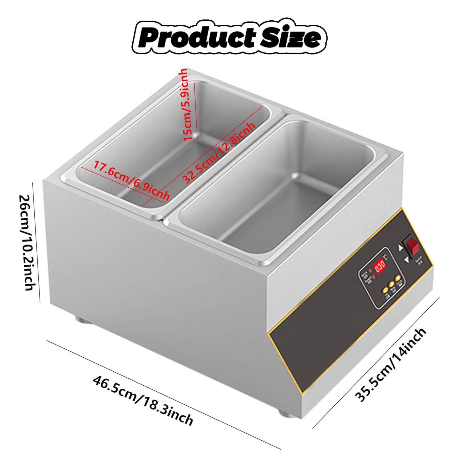 Tempéreuse De Chocolat À Commande Numérique,Tempéreuse De Chocolat À Commande Numérique,pour Professionnel et à Domicilecrème, Bonbons, Lait Twin-Cylinder
