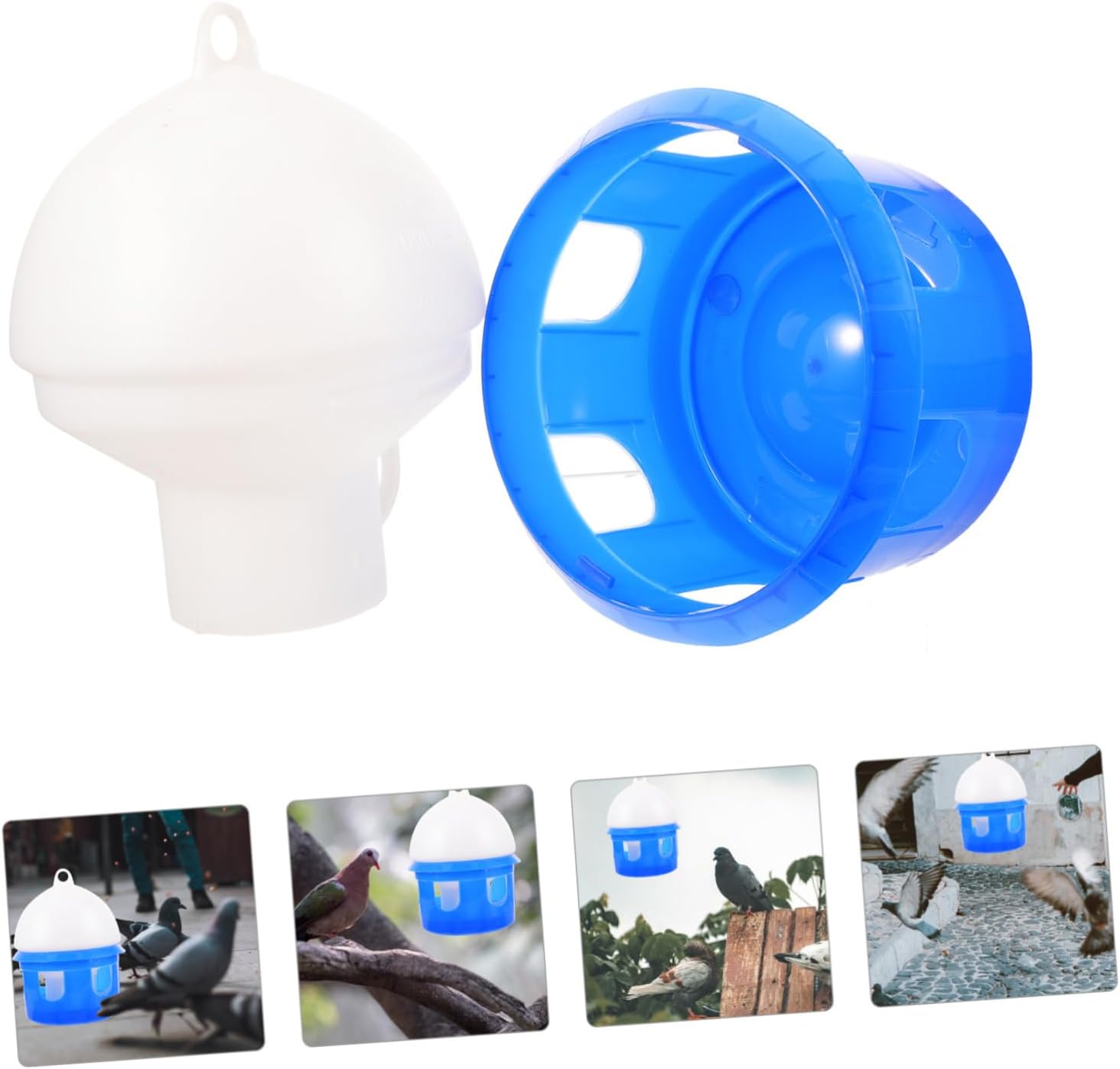 HANABASS 1pc Practical Pigeon Drinker No Mess Automatic Bird Feeder Water Dispenser for Parrots Doves Birds