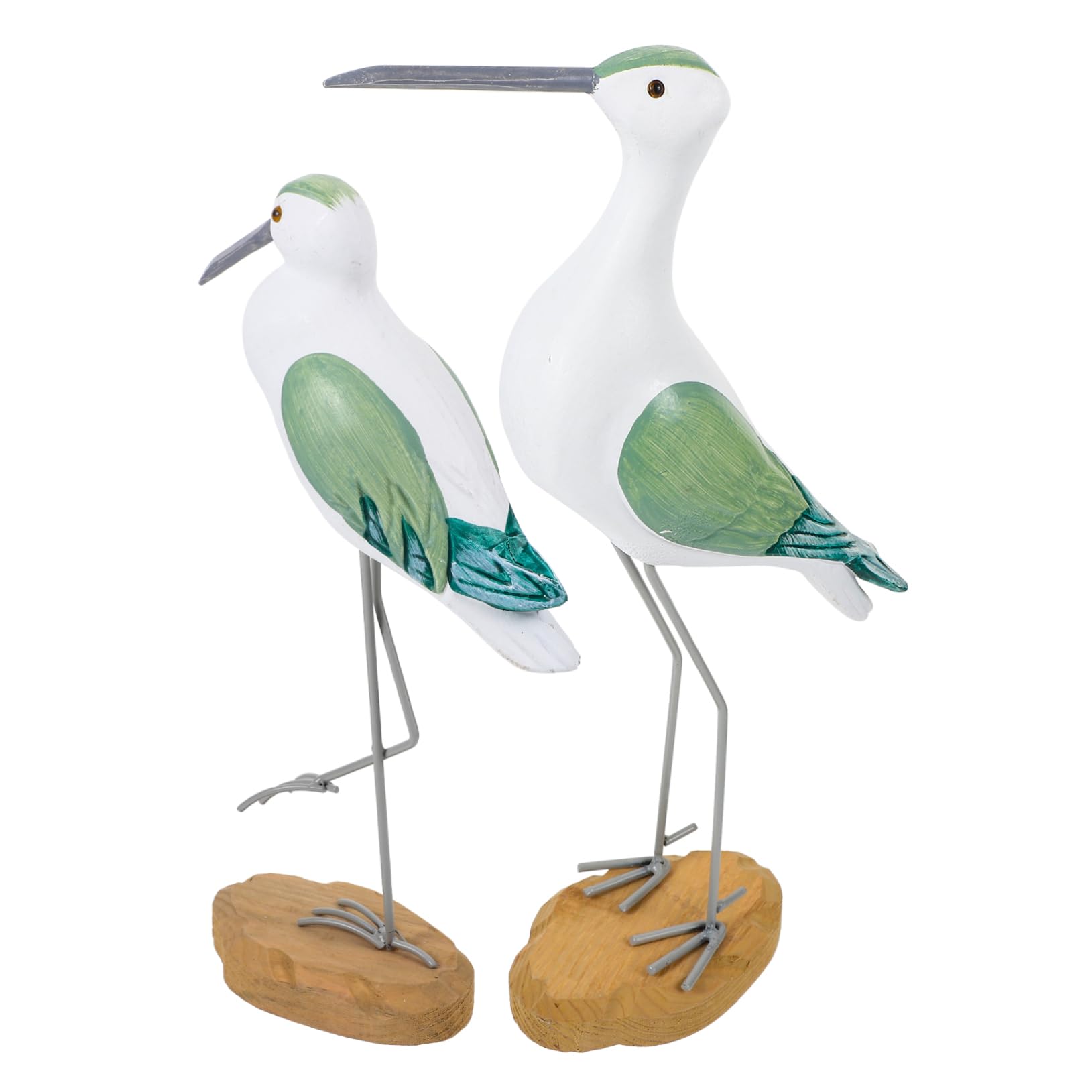 Ornements de mouette en bois TOPBATHY (6 pièces) pour décoration marine