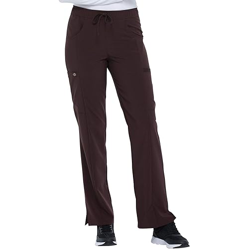 Dickies EDS Essentials Scrubs for Women, Drawstring Cargo Scrub Pants with Four-Way Stretch and Moisture Wicking DK010