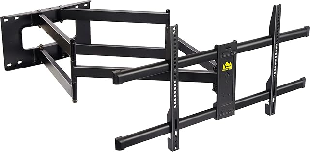 FORGING MOUNT Long Reach 109CM TV Wall Bracket, Double Articulating Arm Full Motion Tilt & Swivel TV Bracket Wall Mount for 42-95 Inch Flat/Curved TVs, Load 75kg, VESA 800x400mm