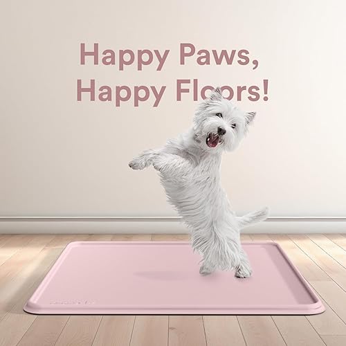 Miniatura 14 de Soporte para bandeja de orina para perros, se adapta a hasta 25 x 25 pulgadas. Almohadillas cuadradas de entrenamiento para orinal antiderrames