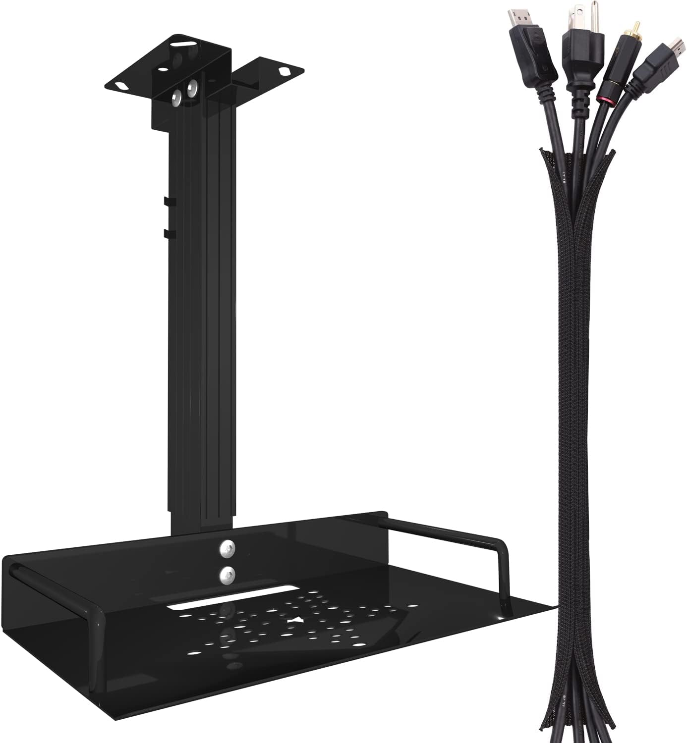 UineHiot Projector Ceiling Mount, Adjustable Height, Aluminum Alloy Material, Compatible with Epson/Emerson/BenQ/Fangor/Vankyo/Acer/Artlii/Optoma and Most Projectors