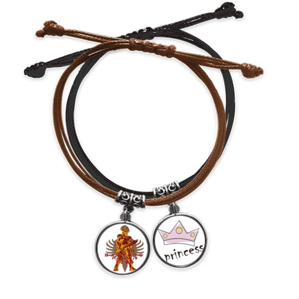 Pulsera de cuero Guerrero de Sable DIYthinker ajustable de estilo medieval 5