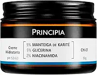 PRINCIPIA, Creme Hidratante Facial 5% Manteiga de Karité + 5% Glicerina + 2% Niacinamida CH-01 com 50g