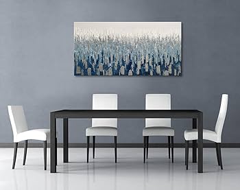 Amazon.com: AIANHUA Blue Memory Art Abstract Artwork Hand