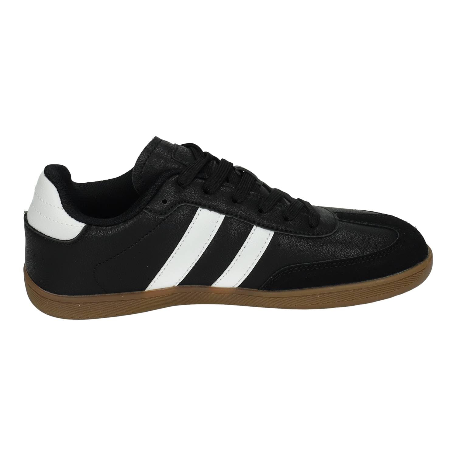 DEMAX 7-1227A Zapatillas Deportivas respetuosas para Mujer Demax Negras con Detalles Blancos y Plantilla Double Memory Foam Mujer Deportivos