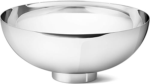 Georg Jensen Ilse - Cuenco decorativo grande de acero inoxidable