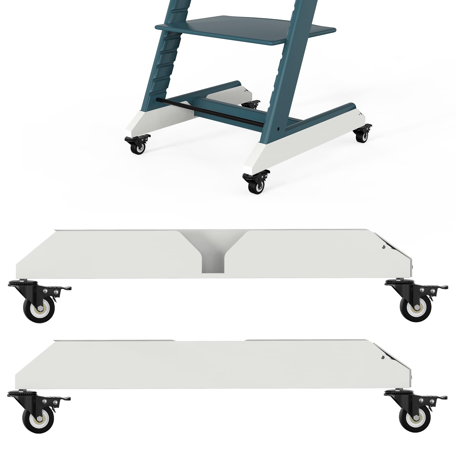 Roues compatibles avec chaise haute Stokke Tripp Trapp sans perçage