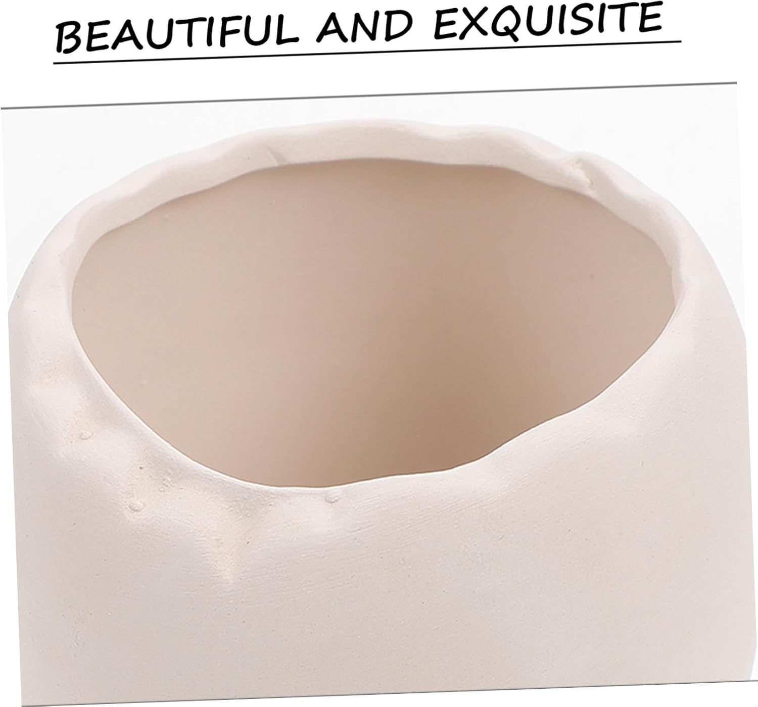 BESPORTBLE Blank Flower Pot 3Pcs Ceramic for DIY Doodle Crafts