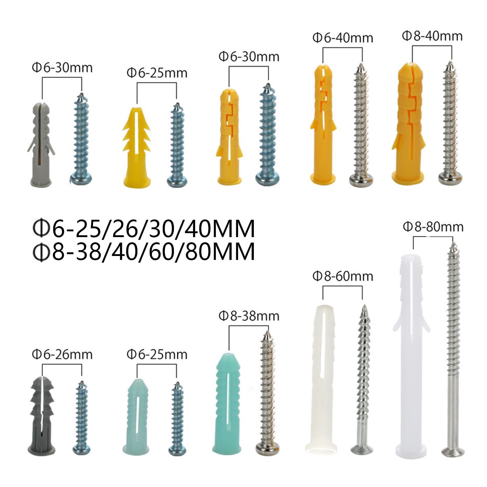 Wallclaw, PCK-WC100-YS, Drywall Anchor, Hammer-In, 2 In, PK100